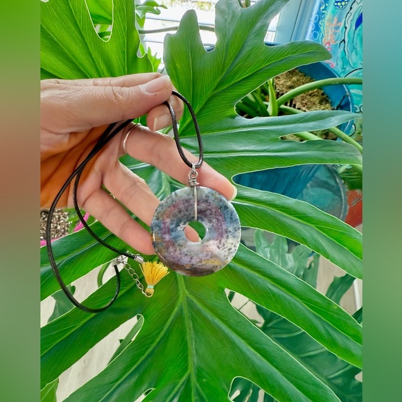 Dendritic Opal necklace - Picture 4 of 8